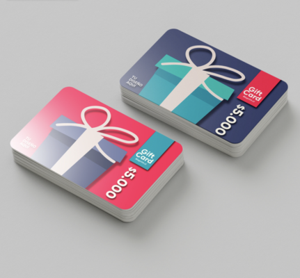 Gift cards pack de 100 unidades premium