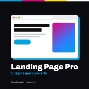 Plan Landing Page Pro de diseño web Conex